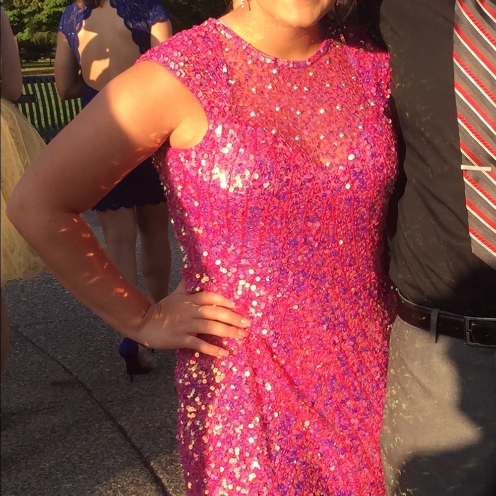 Short Pink Homecoming Dress